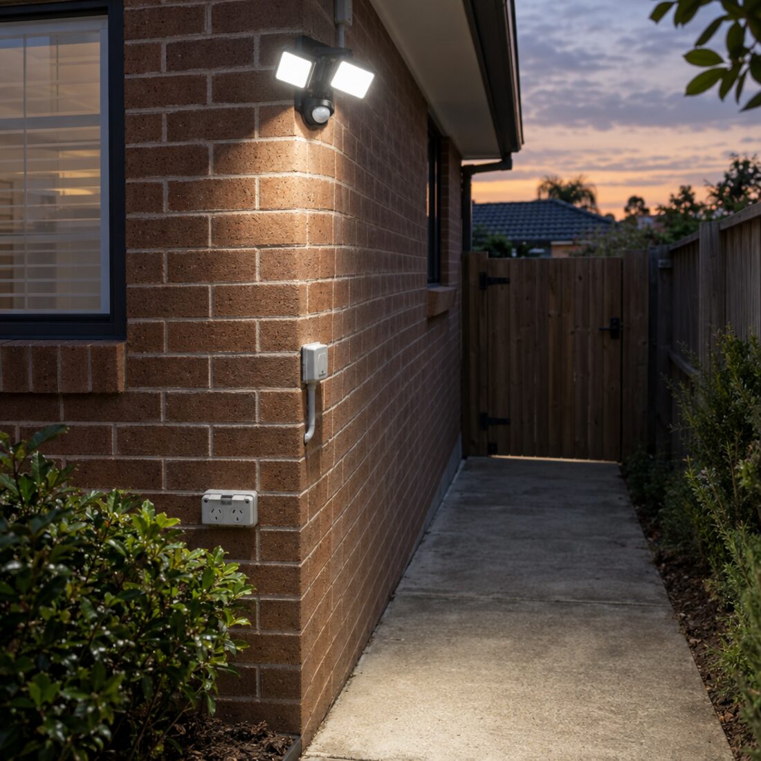 Sensor and security lighting