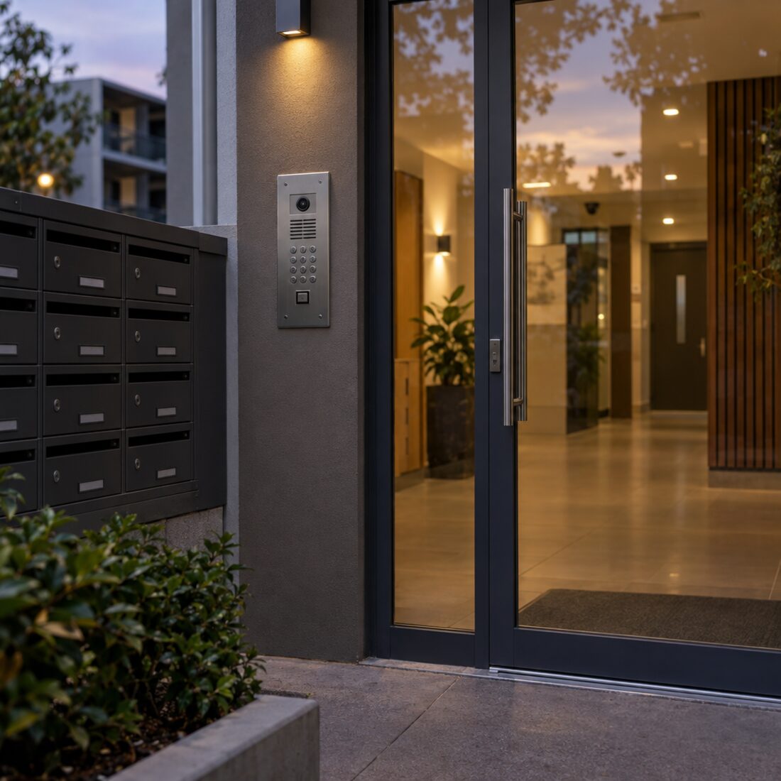 Power to gates, intercoms and doors